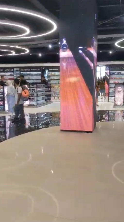 Indoor P2.5LED column screen project in Albania