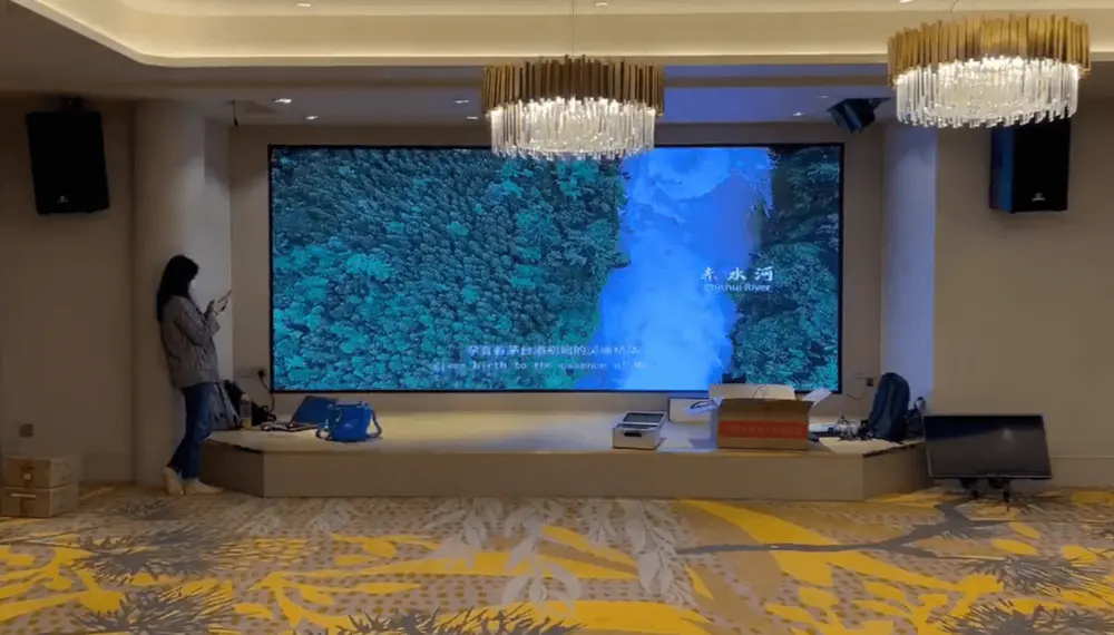 Proyecto de pantalla LED para sala de conferencias en Malasia