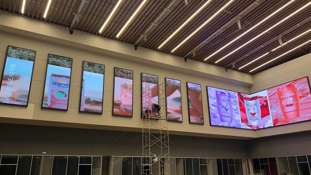 Projet d'affichage LED intérieur du Panama Mall P6