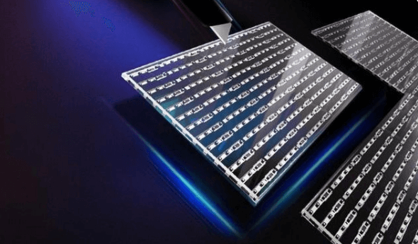 LED transparent film