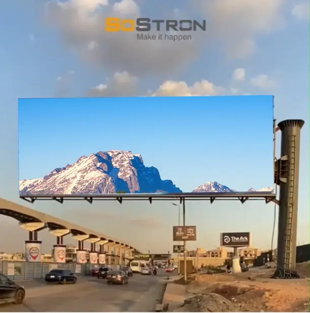 Outdoor LED Display Along the Highway