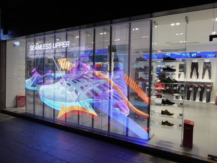transparent LED shop window displays