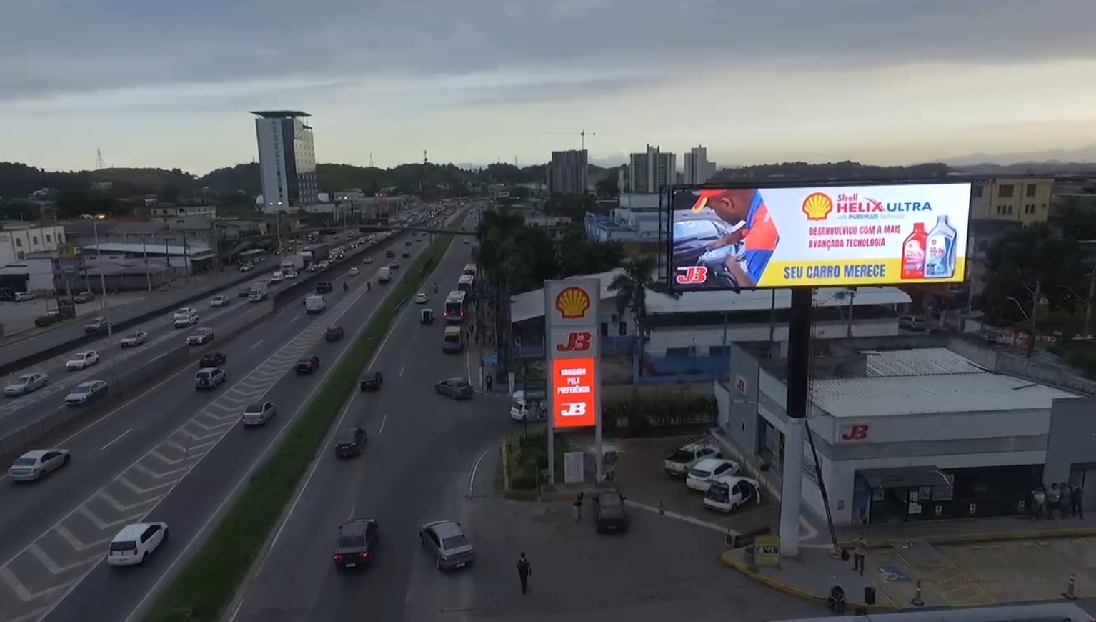 Cartelera LED para exteriores Brasil P5