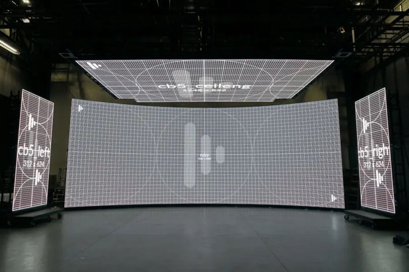 Projet d'écran LED de location pour le studio de diffusion de Tokyo