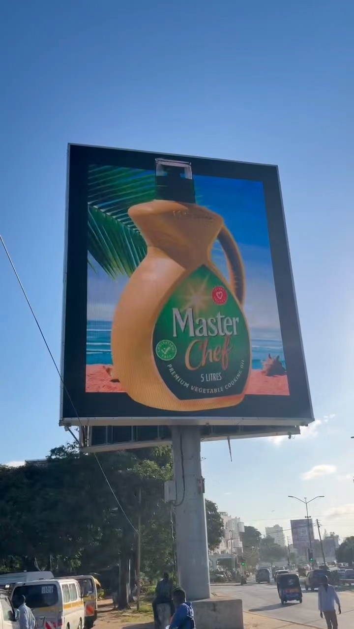 Valla publicitaria LED P10.4 de 80 m² en Kenia impulsa el ROI de la publicidad DOOH