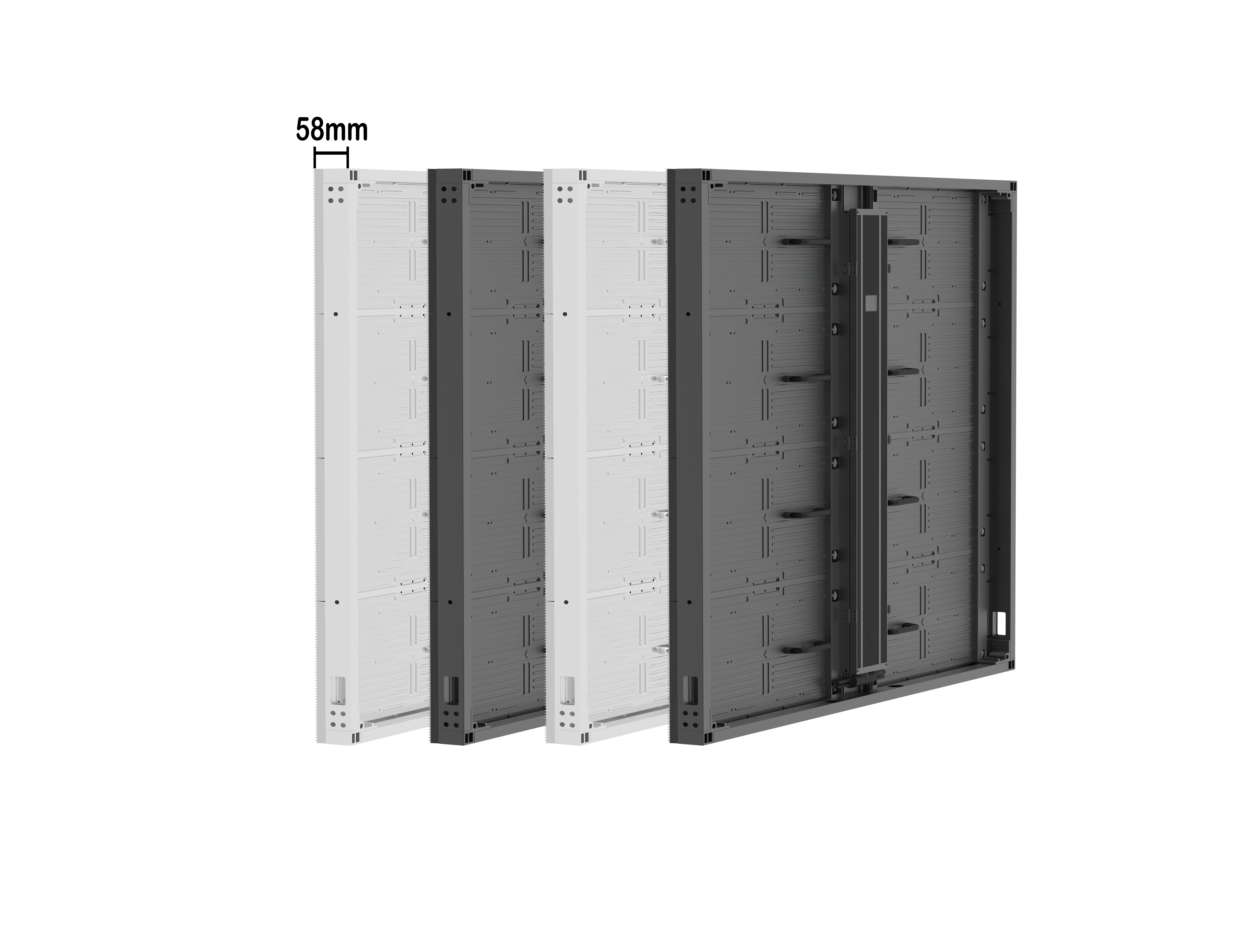 lightweight aluminum LED display