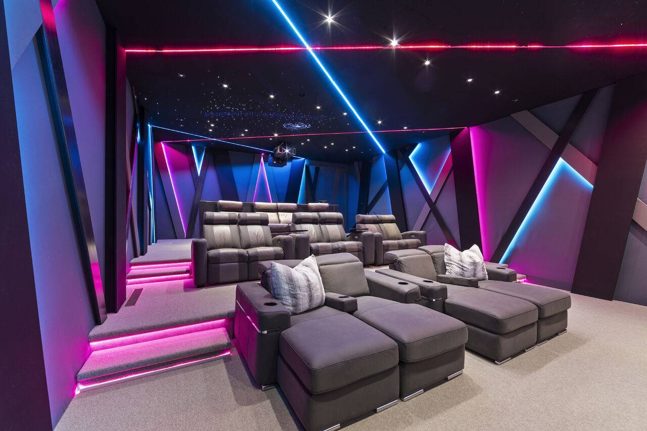 SoStron home theatre with led display