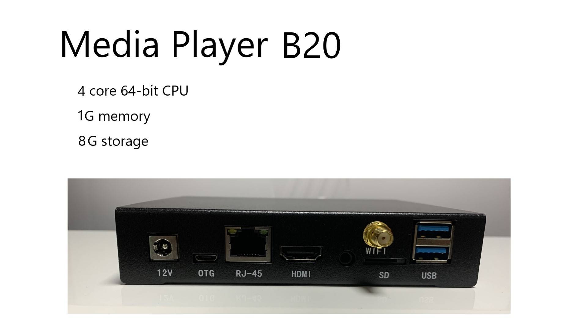 Media player B20 for digital signage,lcd,monitors